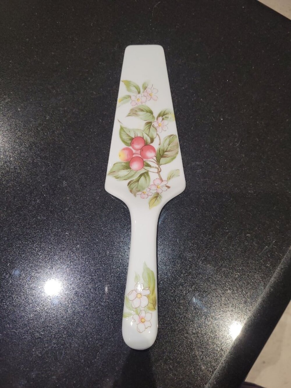 Vintage Andrea by Sadek Porcelain Floral Cake Server